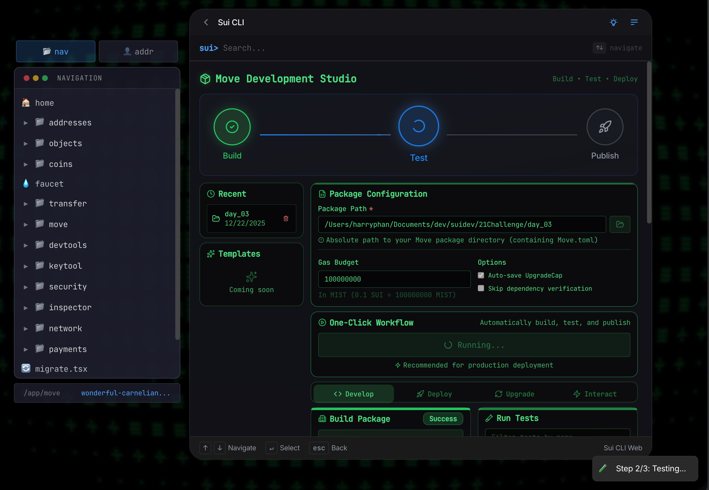 Deploy Day 3 package with One-Click Workflow